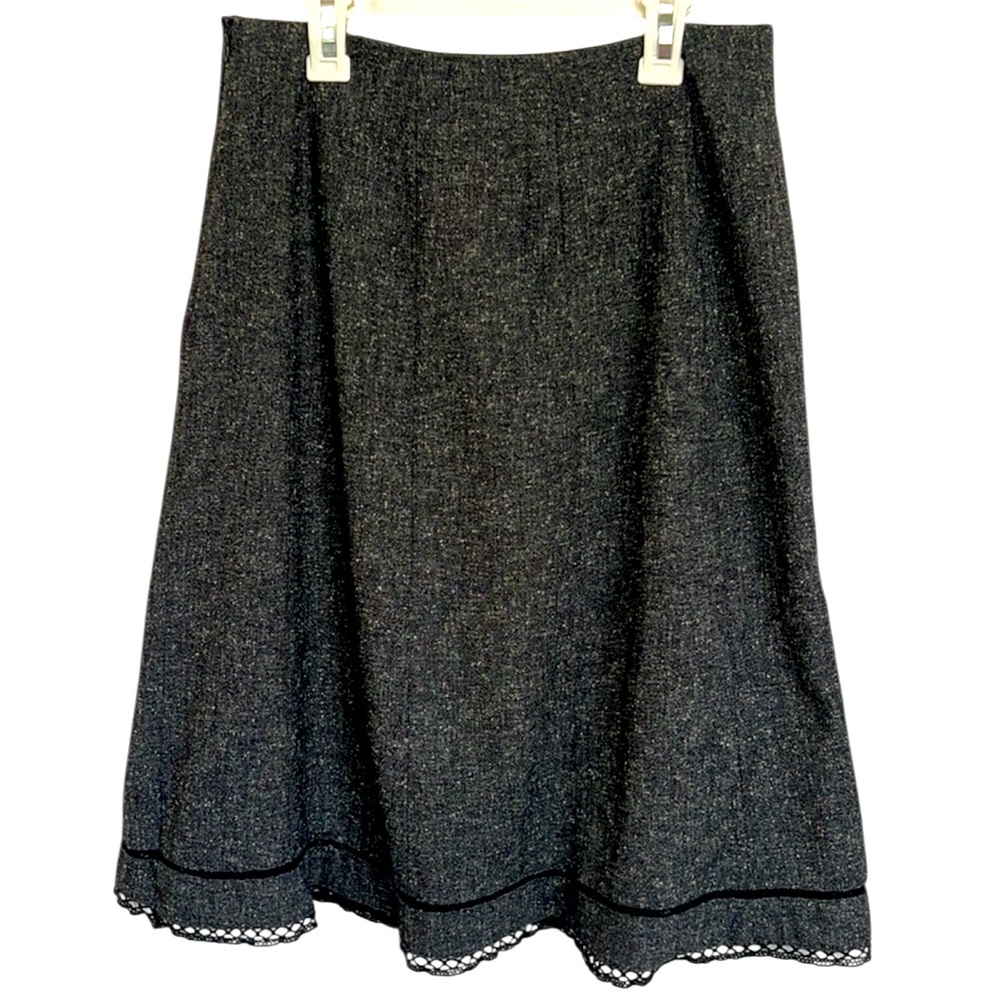 East 5th Charcoal A-Line Skirt